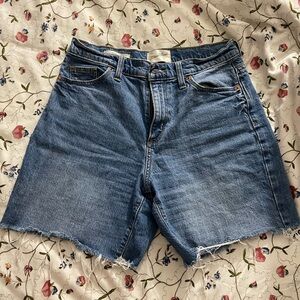 Universal Thread Blue Jean Shorts Frayed Hem